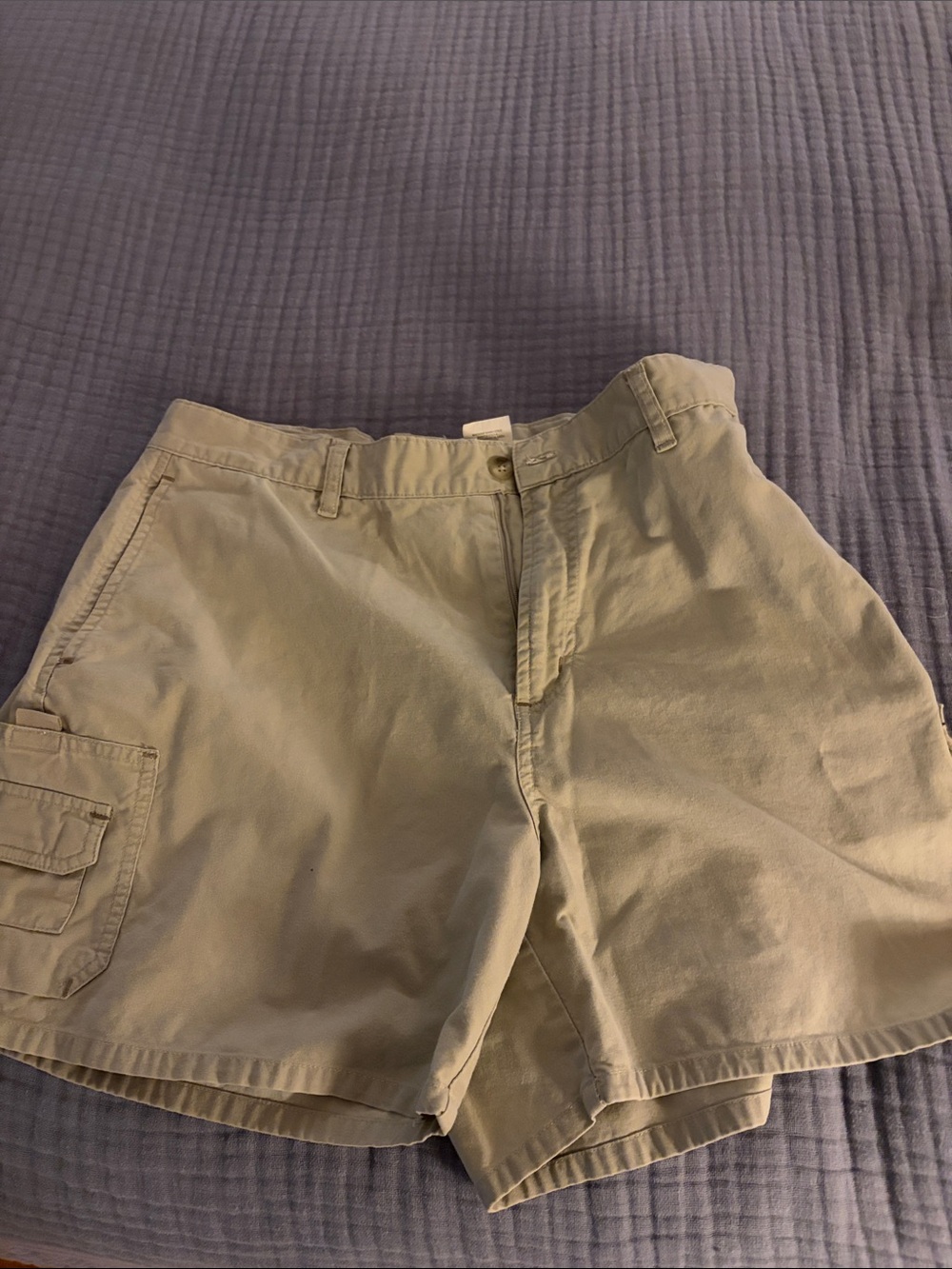 Womens khaki cargo shorts